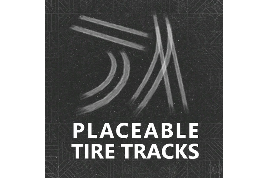 Placeable Tire Tracks