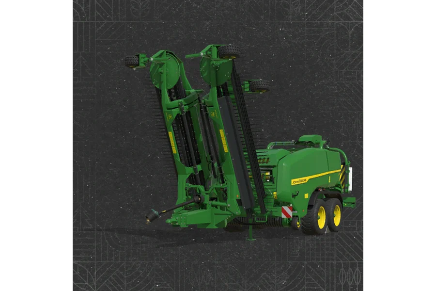 Round Balers Pack With Windrower